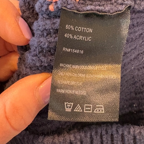 Cable Stitch Women's Stripe Sweater, Crewneck Long Sleeve Knitted Pullover Small - Picture 8 of 8